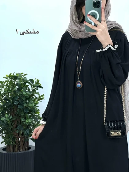 مانتو عبایی بلند رایلی 9 با کد 3681