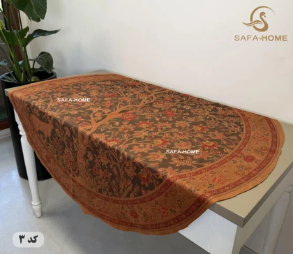 سفره رومیزی مخمل ترک گرد قطر 150 سانتی متر