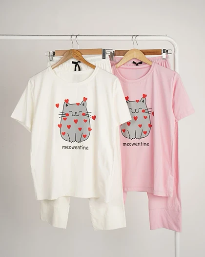 تیشرت شلوارک meow | هیبا