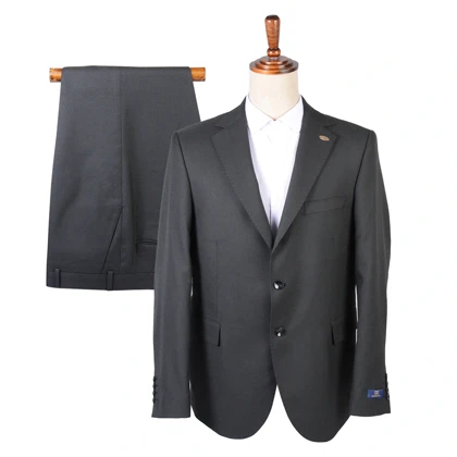 کت و شلوار دو دکمه ذغالی تیره