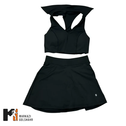 ست کراپ شورتک کاپ‌دار کدLQ-1047