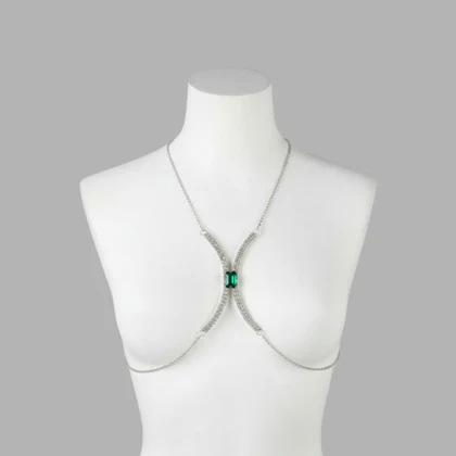 زنجیر سینه نگین‌دار سلویا کد 76