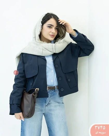 ترنچ کت کوتاه دوژیله 3745