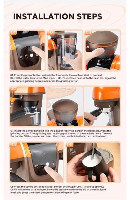اسپرسوساز نیمه‌اتوماتیک آی‌کافیلاس مدل iCafilas ME2603 Semi-Automatic Espresso