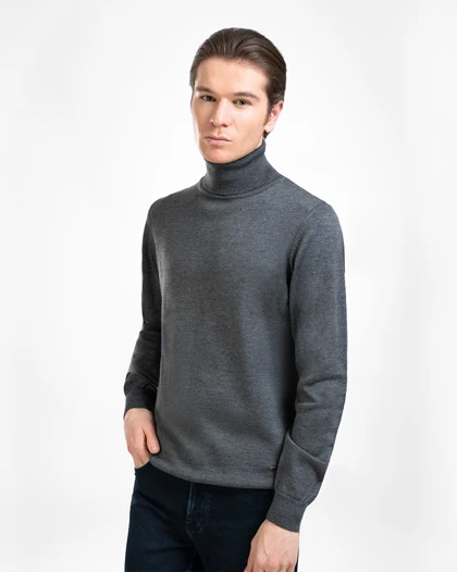 پلیور یقه اسکی مردانه کد M0902