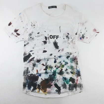تیشرت مردانه طرح آبرنگی OFF