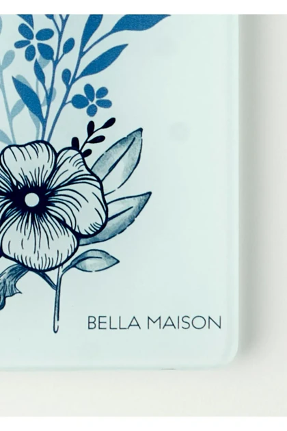 تخته برش Bella Maison مدل Bleu Blanc شیشه‌ای - آبی
