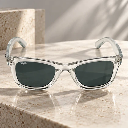 عینک آفتابی ریبن RB0502-2 فریم کائوچوبی شیشه ای RayBan-10059-U
