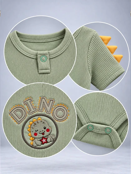 آستین کوتاه زیردکمه Dino هوم کیدز