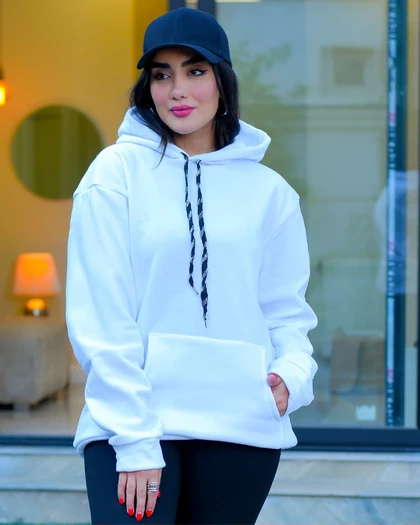 هودی زنانه مدل vestro (سفید )
