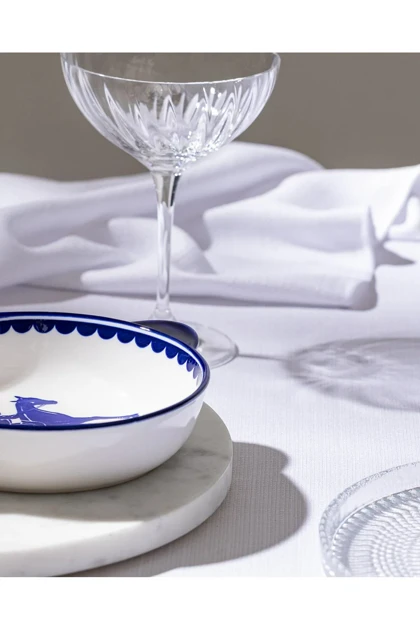 بشقاب سرو Madame Coco مدل Reve Bleu Tierra چینی استخوانی