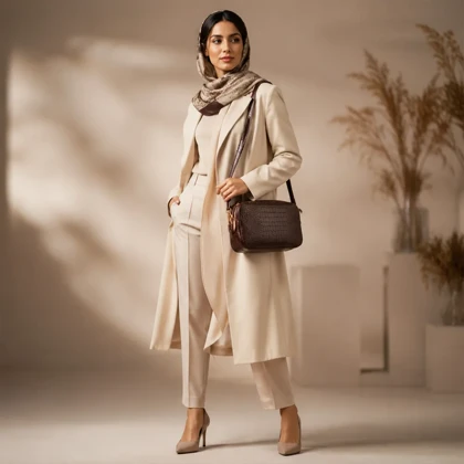 کیف دوشی زنانه مدل اطلس کد 099-PRM