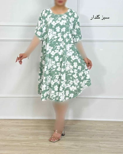 پیراهن نخی زنانه کد 1738