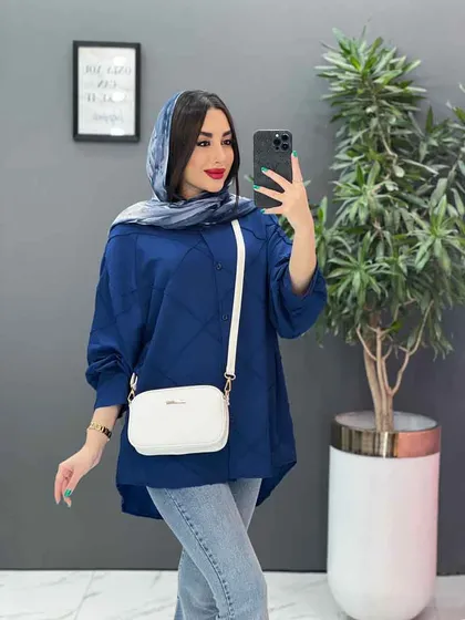 مانتو شومیزی لوزی دوزی