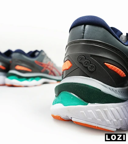 کتانی بزرگ پا طوسی نارنجی ASICS GEL-KAYANO 27