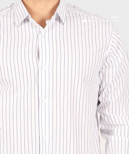 پیراهن مردانه آستین بلند راه راه 0346