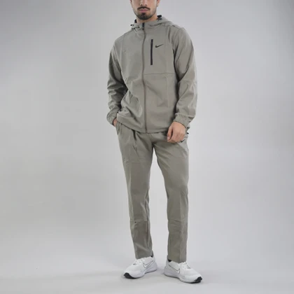 ست سویشرت و شلوار گرمکن اسپرت نایک مدل 17008 خاکی