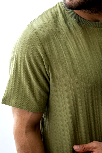 تیشرت بیسیک ژاکارد مردانه