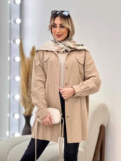 مانتو دو جیب پیله