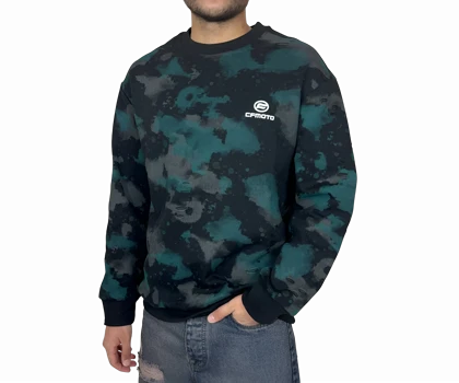 دورس مردانه سبز طرح چریکی پاره قواره باکسی