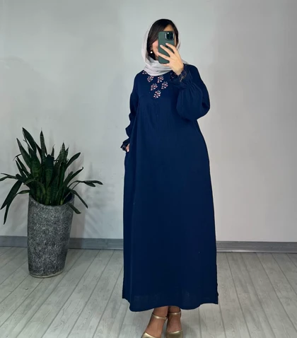 پیراهن مانتویی ساتین 1(ایراد دار)