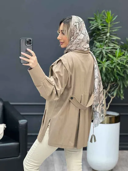 مانتو لینن سرشانه ژیله