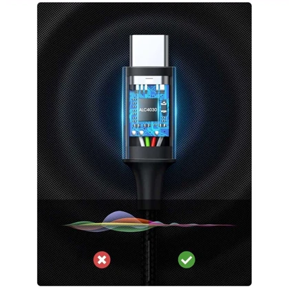 کابل تبدیل تایپ‌سی به جک 3.5 میلی‌متری یک متری یوگرین ugreen CM450 20192 با تراشه DAC حرفه‌ای