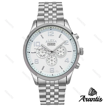 الکسا A0073 پریمیر مردانه استیل صفحه سفید m-2226