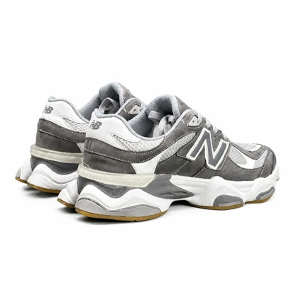 کفش کتانی مردانه بزرگ پا مدل نیوبالانس 9060 طوسی سفید New Balance 9060