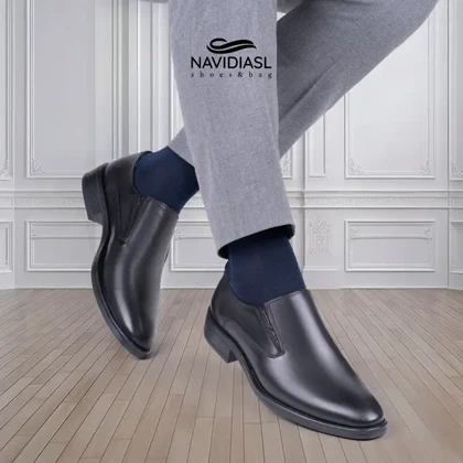 کفش مردانه چرم کلاسیک کد 7036011