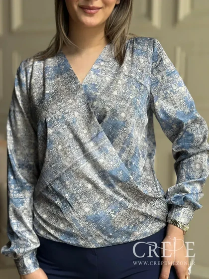 شومیز چپ و راستی ساتن سیلک