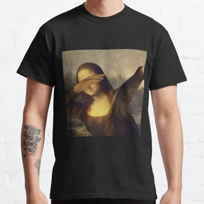 تیشرت با طرح mona lisa DABBING! DAB! کد 24967