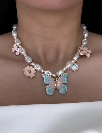 گردنبند وارداتی چارم پروانه