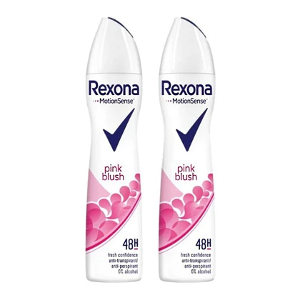 اسپری بدن زنانه رکسونا مدل Rexona Pink Blush