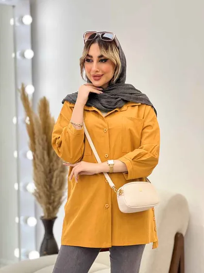 مانتو آستین پیله بغل سه دکمه