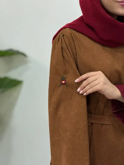 پیراهن مانتویی گلدوزی بهین 1