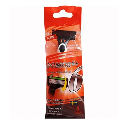 ژیلت مردانه 6 لبه دوموس مدل 6 بسته تک عددی