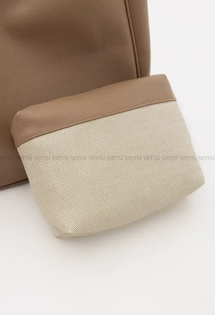 کیف چرم مغزی دوزی تک دسته کد1004693