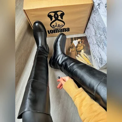 بوت بالای زانو پشت زیپ _ 1321