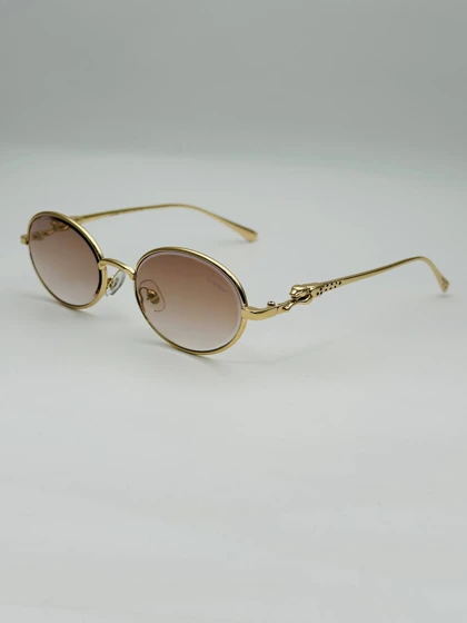 عینک آفتابی زنانه ومردانه کارتیر Cartierمدل بیضی SG-f0013با طراحی لوکس وخاص