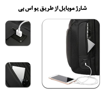 کیف کوله پشتی لپ تاپ 15.6 اینچ اورجینال بنج BANGE 7663