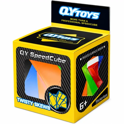 روبیک اسکوب تویستی کای وای QiYi مدل Twisty Skewb استیکرلس