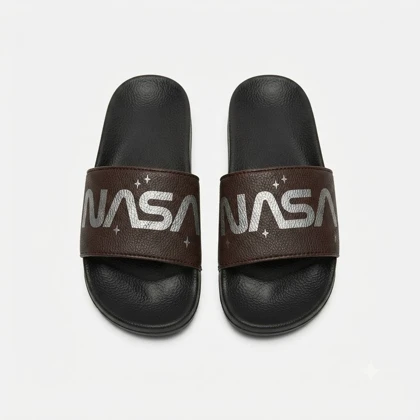 صندل دمپایی طرح NASA قهوه ای کد 295762