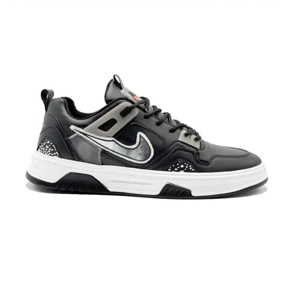 ونس مردانه مدل نایکی NIKE مردانه و بزرگ‌پا مشکی طوسی
