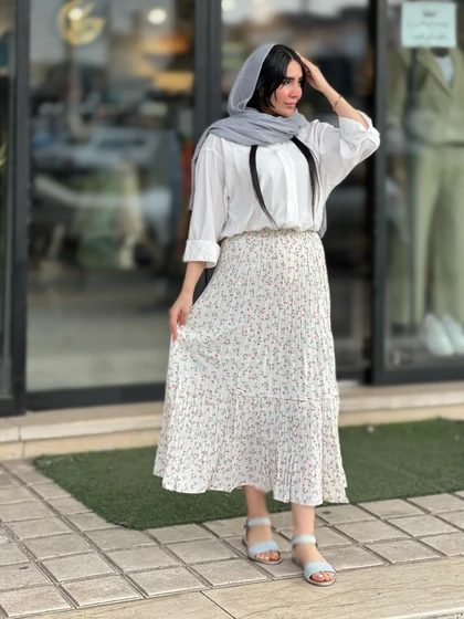 دامن پینترستی آسترکشی شده وارداتی کد 818