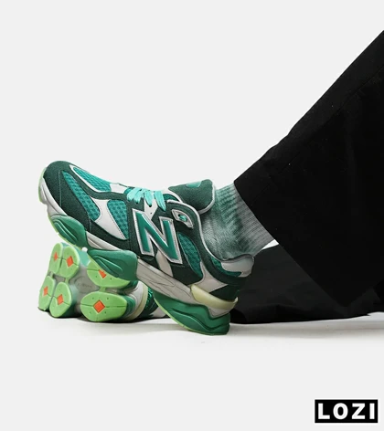 کفش کتانی مردانه سبز سفید NEW BALANCE 9060