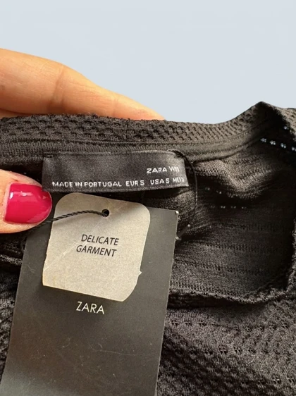 شومیز مشکی زنانه برند زارا ZARA