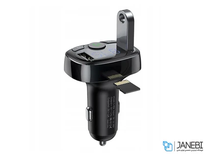 شارژر فندکی فست شارژ و گیرنده بلوتوثی ماشین بیسوس CCMT-01 S-09A