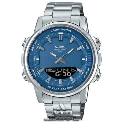 ساعت کاسیو صفحه آبی Casio AMW-880D-2A1V