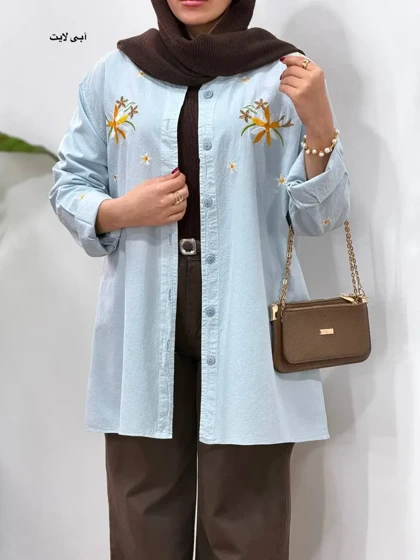 مانتو گلدوزی آیسو بابونه